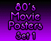 80's Movie Posters Set 1