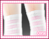 ♡ pink striped thighs
