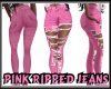 Pink Ripped Jeans
