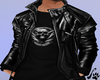 Black leather jacket