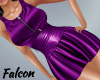 Violet Leather Dress