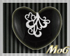 *MG*Black heart Ring+Ear