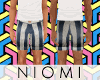 N! Navy Stripe Shorts