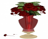 Red & Gold Vase Roses