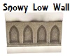 Snowy Low Wall