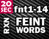 Feint-Words Drumstep RXN