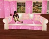 pink recovery sofa