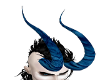 Animated Blue Horns