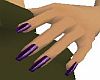 Wet Shine Nails Purple