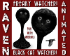 BLACK CAT FREAKY WATCHER