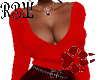 Busty Red Sweater