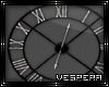 -V- Frosted Clock