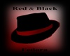 Red/Black Fedora