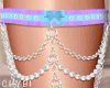 C~Blue/Pple Amore Garter