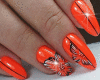 Orange Nails