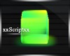 SCR. Neon Green Cube