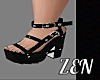 Sandals with heels BW