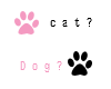 {E} Cat? Dog? Sticker