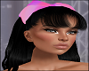 Black HAIR Pink Bow