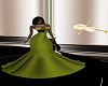 Olive Fall Evening Gown