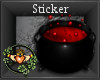 Witch Cauldron Sticker R