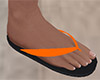 Orange Flip Flops (M)