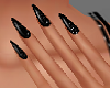 H/Black Sparkle Nails