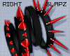 !!S Spiked Brace Red L