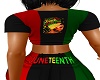 JUNETEENTH  KNOTTED TOP