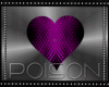 |P| Floating Heart Purpl