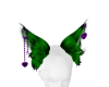 green/purple fox ears