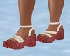 Pinkish n cream sandals