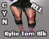 RLL Kylie Torn Blk Jeans