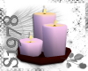O/E tri candle pink