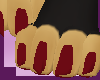 .:M:. Maroon toes