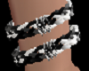2 Black White Bracelets