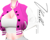 pinku varsity jacket