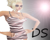 *DS*Stripped zebra dress