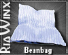 Wx:Blue Velvet Beanbag