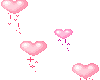 Floating Pink Hearts