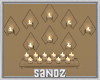 S. Wall Candles Decor