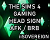 Sims Game Head Sign