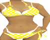 bikini gingham yellow