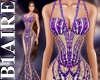 B1l Violet Shell Gown