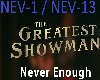 Greatest Showman- Never