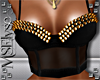 !MS! Gold Spiked Bra