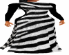 Zebra Tabard Drape Dress