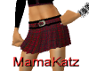 MK Red Plaid Skirt