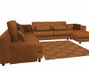 Brown cuddle sofa (plain