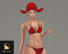 Beachy Hat Red